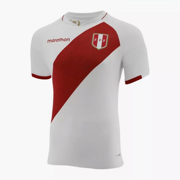 Tailandia Camiseta Perú Replica Primera Ropa 2021 Blanco